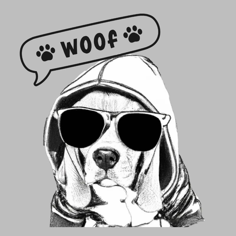 Ein cooler Beagle mit Sonnenbrillen