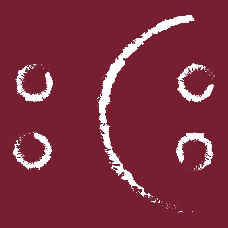 fröhlich oder traurig deine Entscheidung-weiß