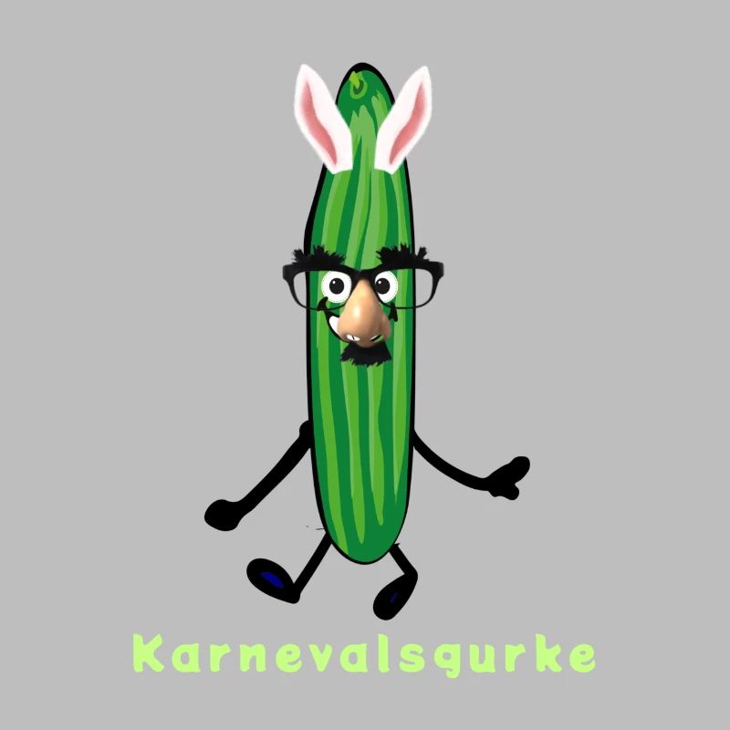 Concombre de carnaval, concombre, carnaval, oreilles de lapin, helau