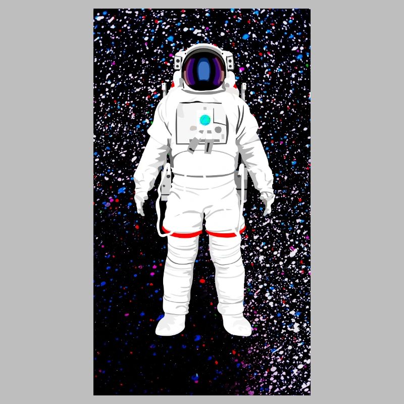 schwebender Astronaut Weltall Bild