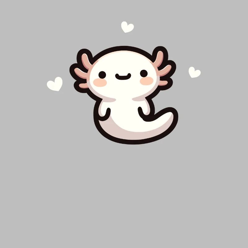 Kawaii axolotl cute pattern