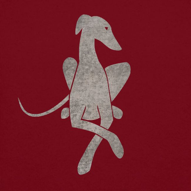 Liegender Windhund hellgrau