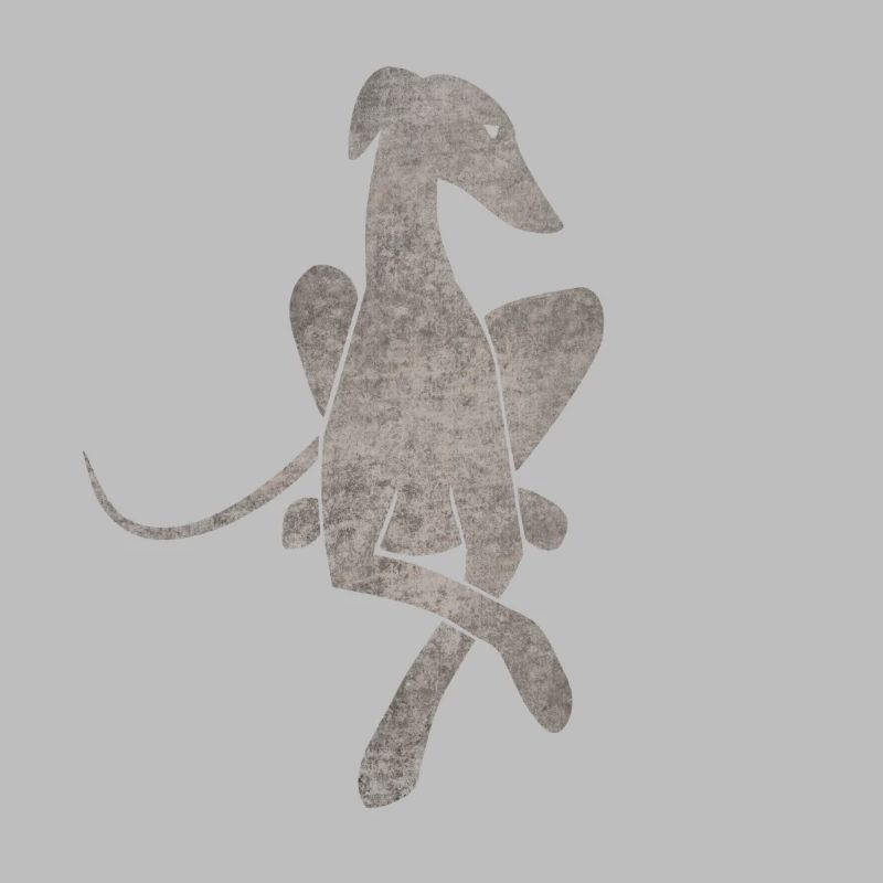 Lying Greyhound light gray