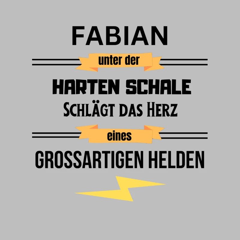 Fabian unter harte Schale eines Großartigen Helden