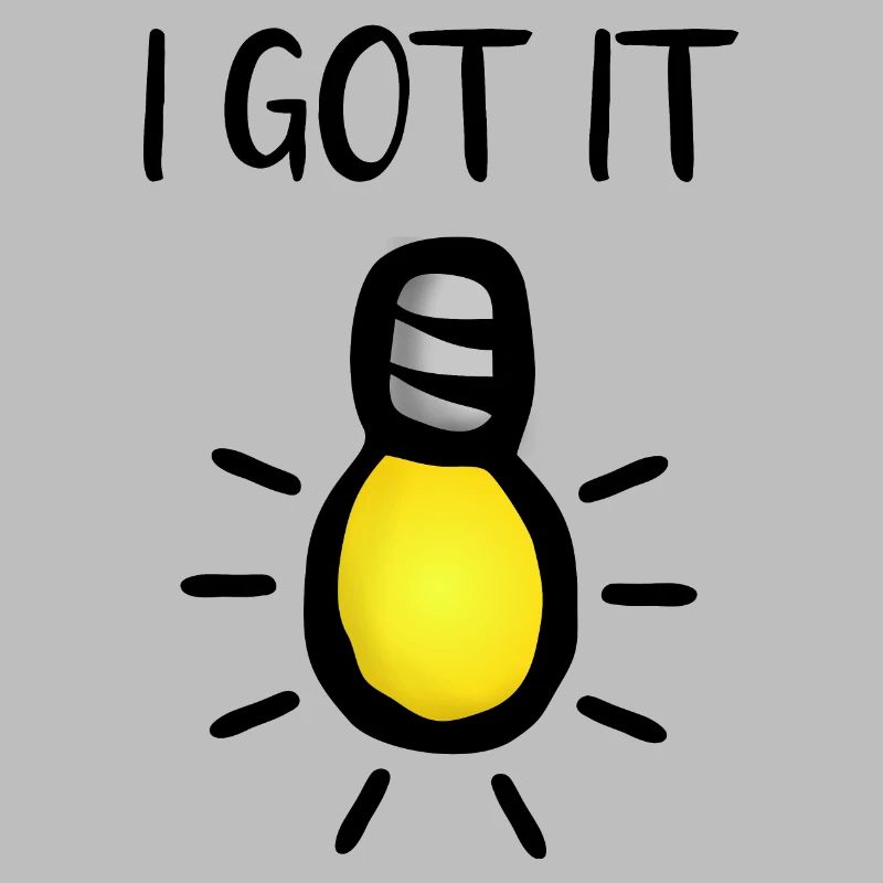 Light Bulb Understanding Enlightenment - I got it