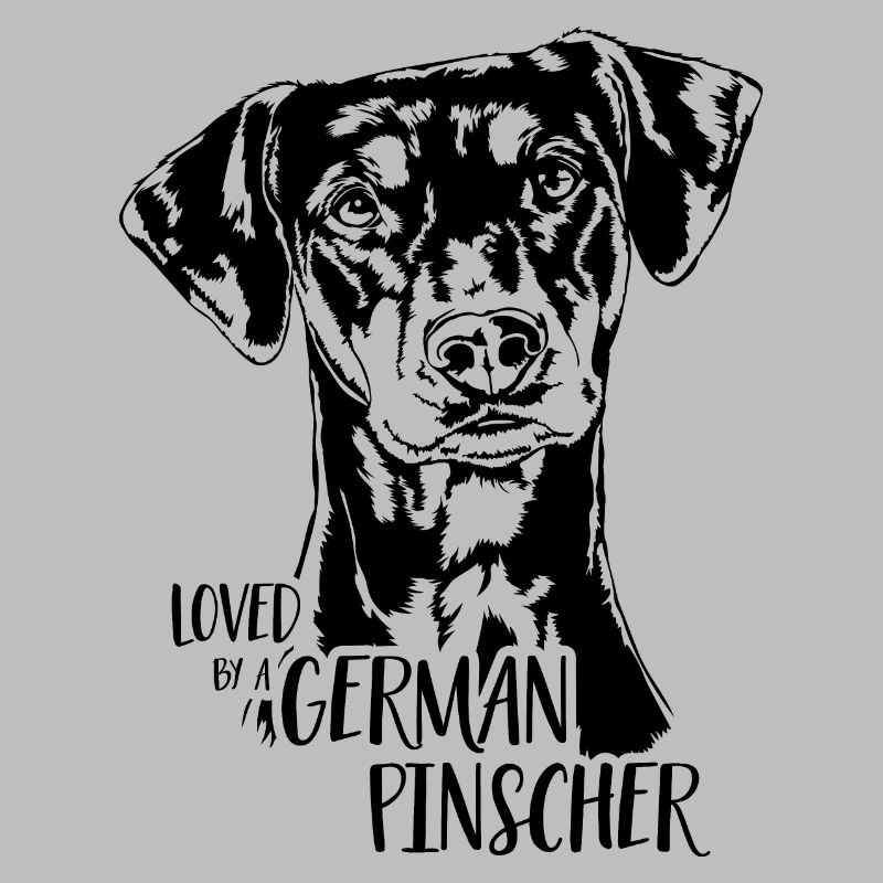 Loved by a German Pinscher Hundespruch Wilsigns