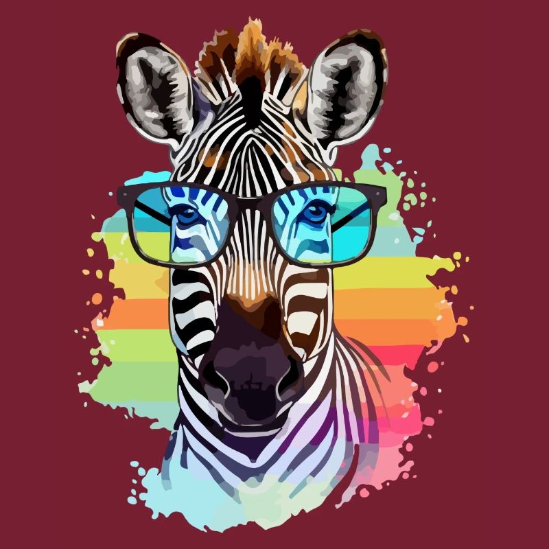 Milo, das Zebra mit der Brille