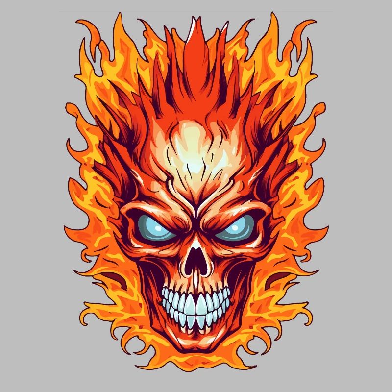Flame Skull