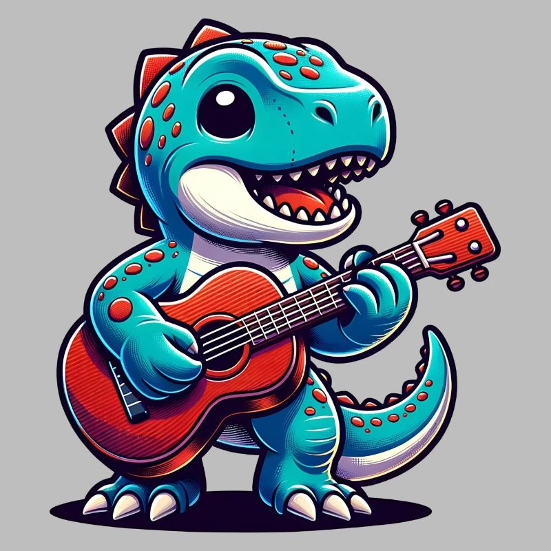 Conception de guitariste Dino mignon