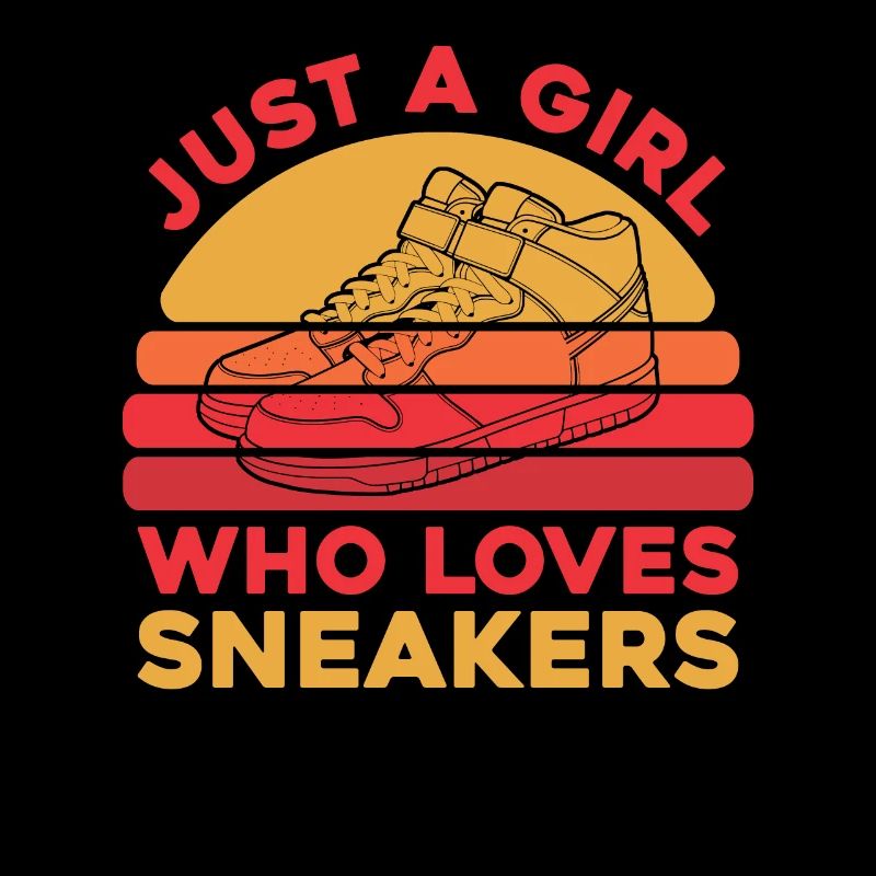Baskets Juste une fille qui aime les baskets