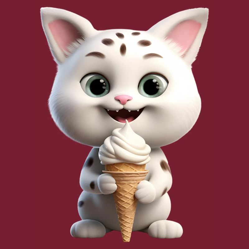 Katze mit Eis