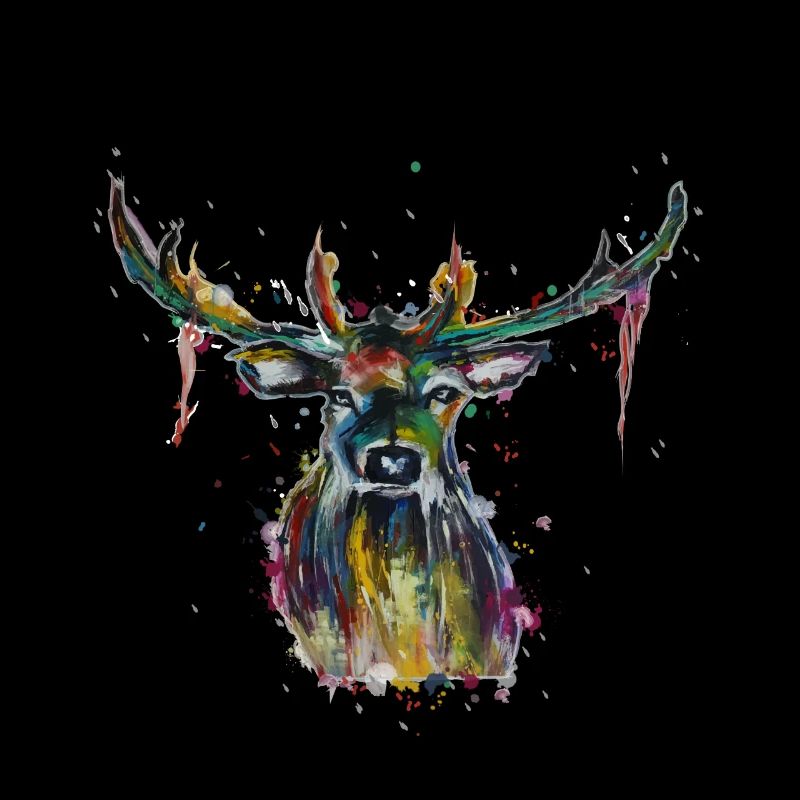 Bunter Hirsch