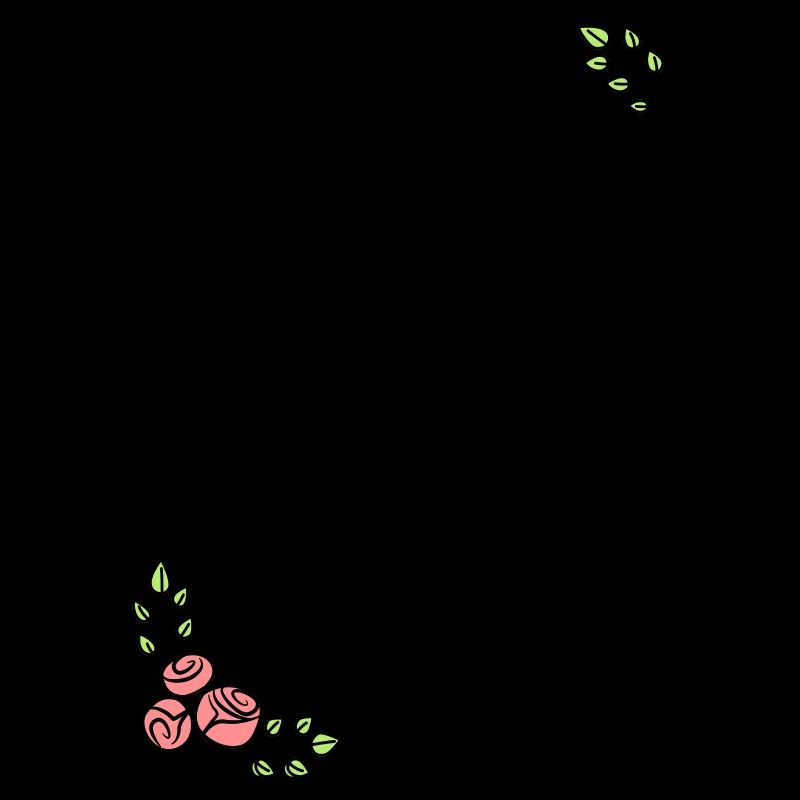Vintage wedding floral frame