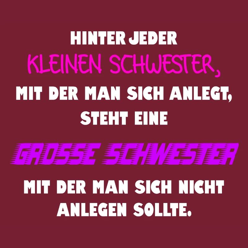 Große Schwester Kleine Schwester Geschenk