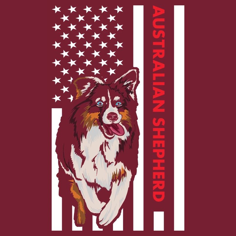 Dog Aussie Us Flag