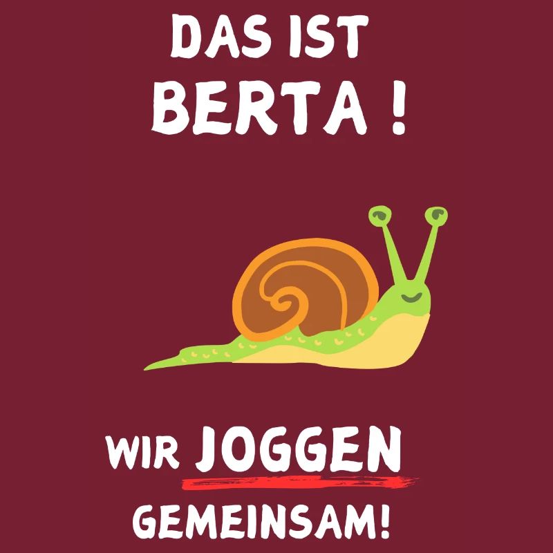 C’est Berta ! Nous faisons du jogging ensemble ! Escargot