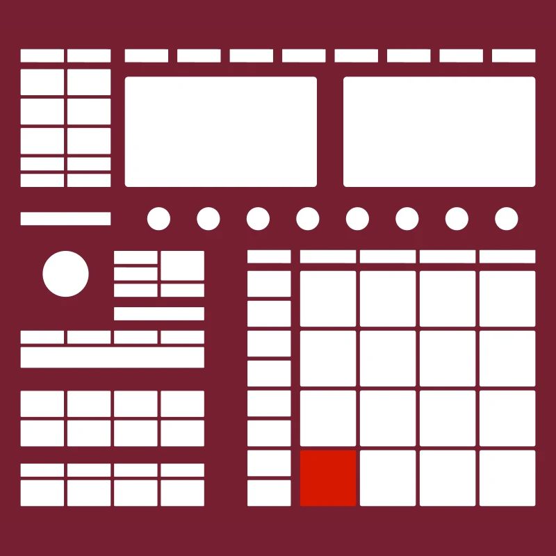DRUM MACHINE SAMPLER COMPUTER PADS