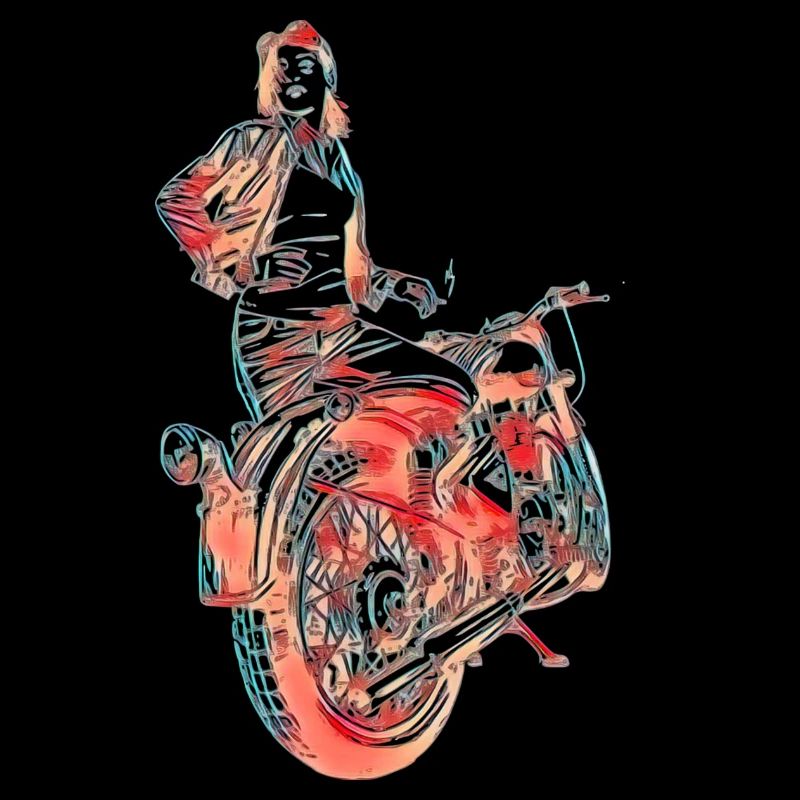 Bikerin Motorrad Geschenk