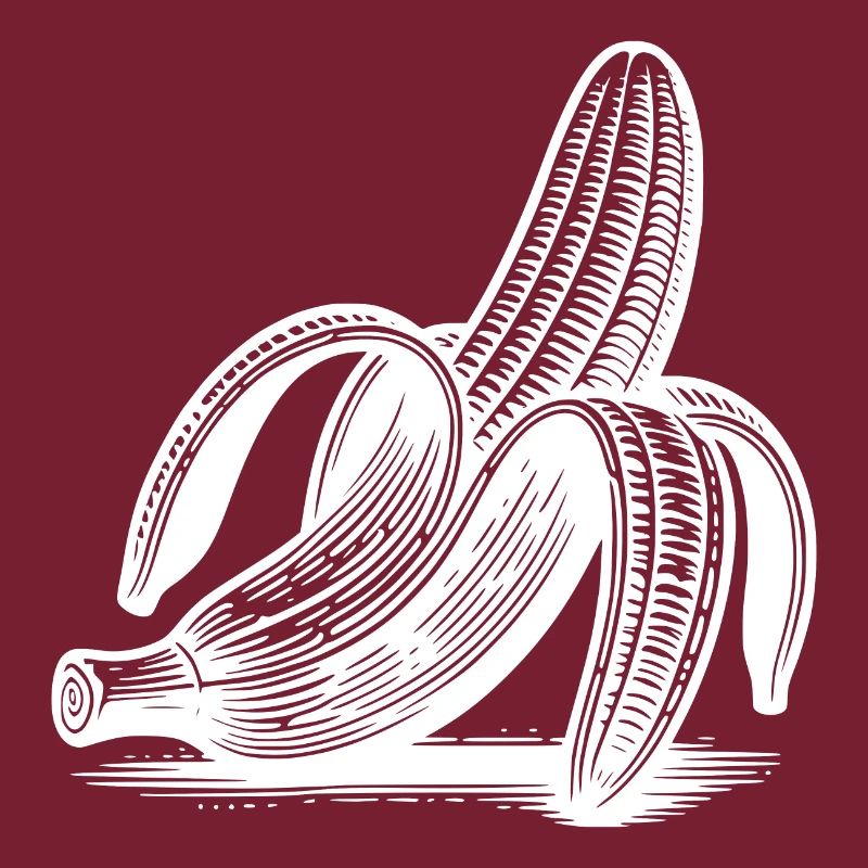 Striptease Banana Drawing Ink Style