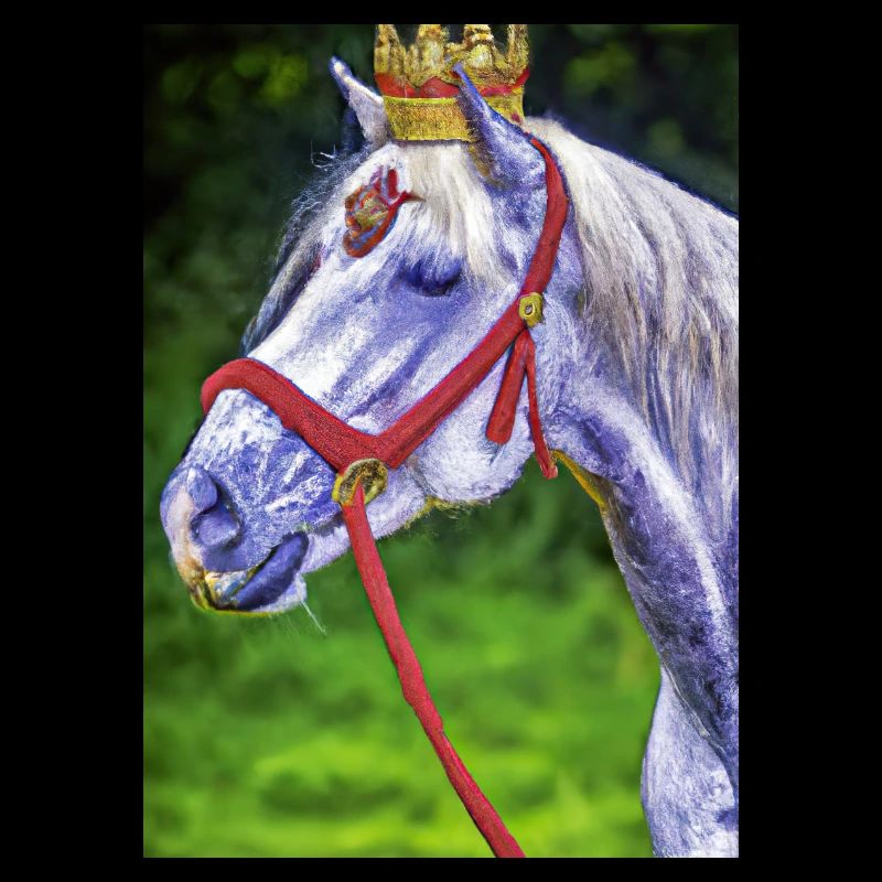 Pferd mit Krone