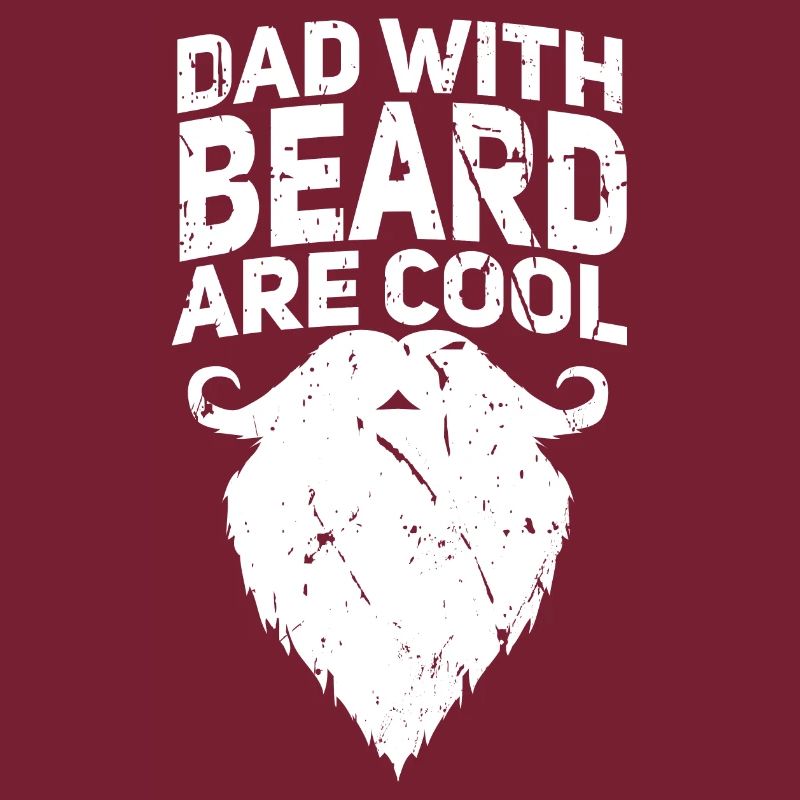 Papa mit Bart sind cool, lustige Zitatgestaltung, Text