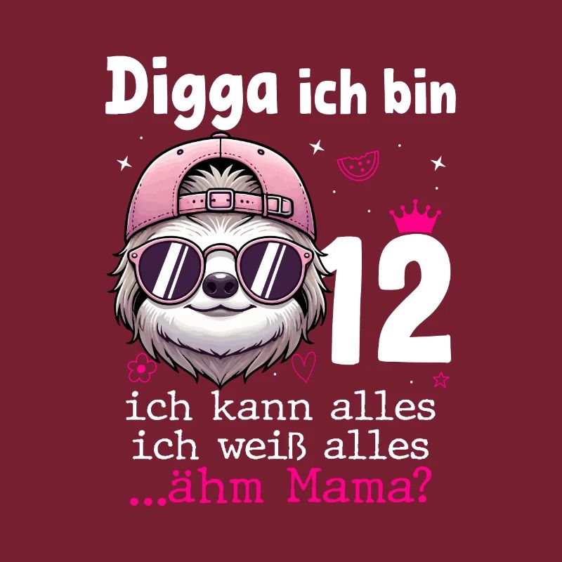 Digga Ich Bin 12 Kindergeburtstag Mädchen