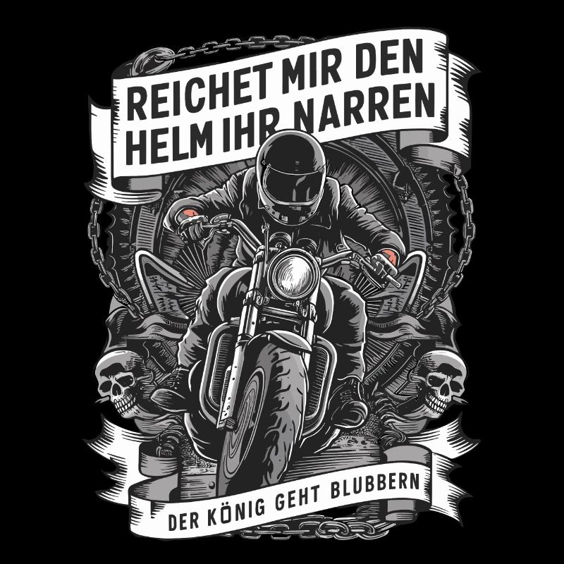 Reichet Mir Den Helm Biker Motorradfahrer