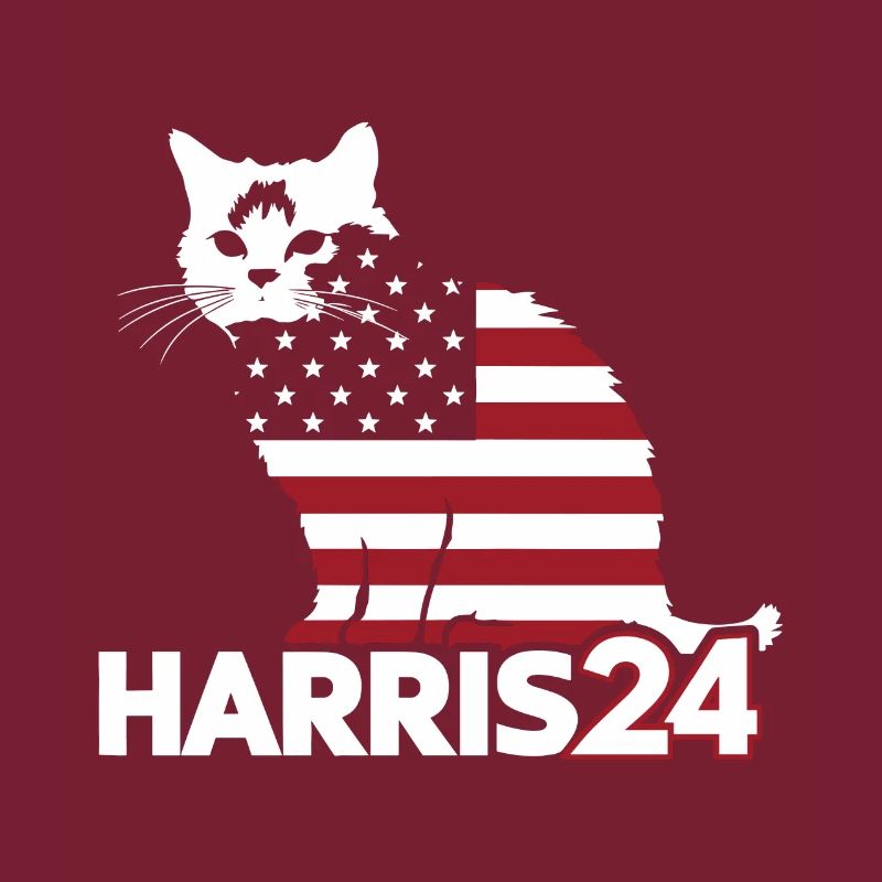Kamala Harris 24 Cat Lady Supporter