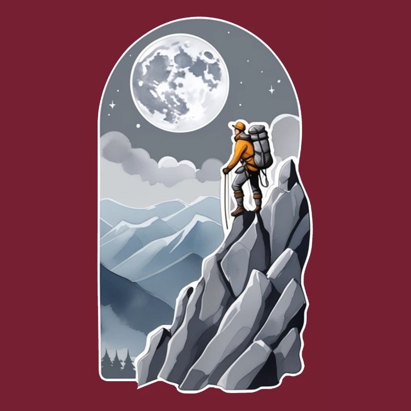Climbing - Moon - Space
