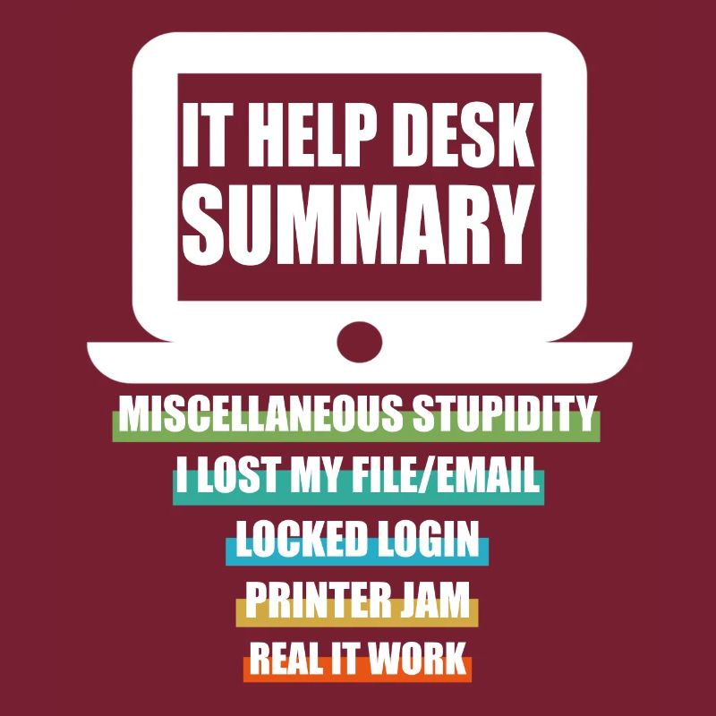 Lustig IT Help Desk Tech Support Helpdesk Computer