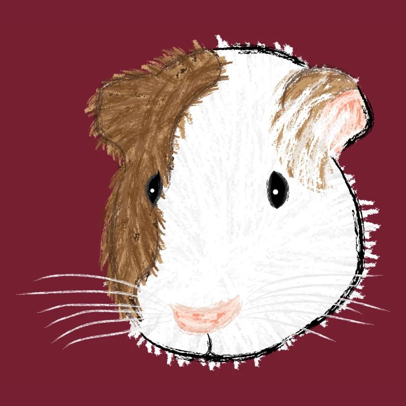 Design with a smooth-haired guinea pig