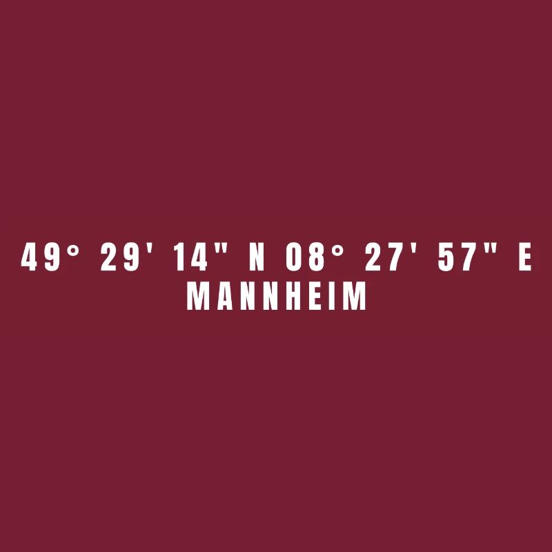 Mannheim Baden-Württemberg Coordinates