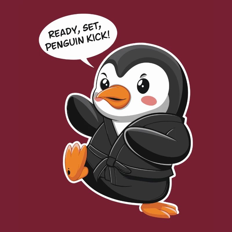 Ready, Set, Penguin Kick! Niedlicher Pinguin