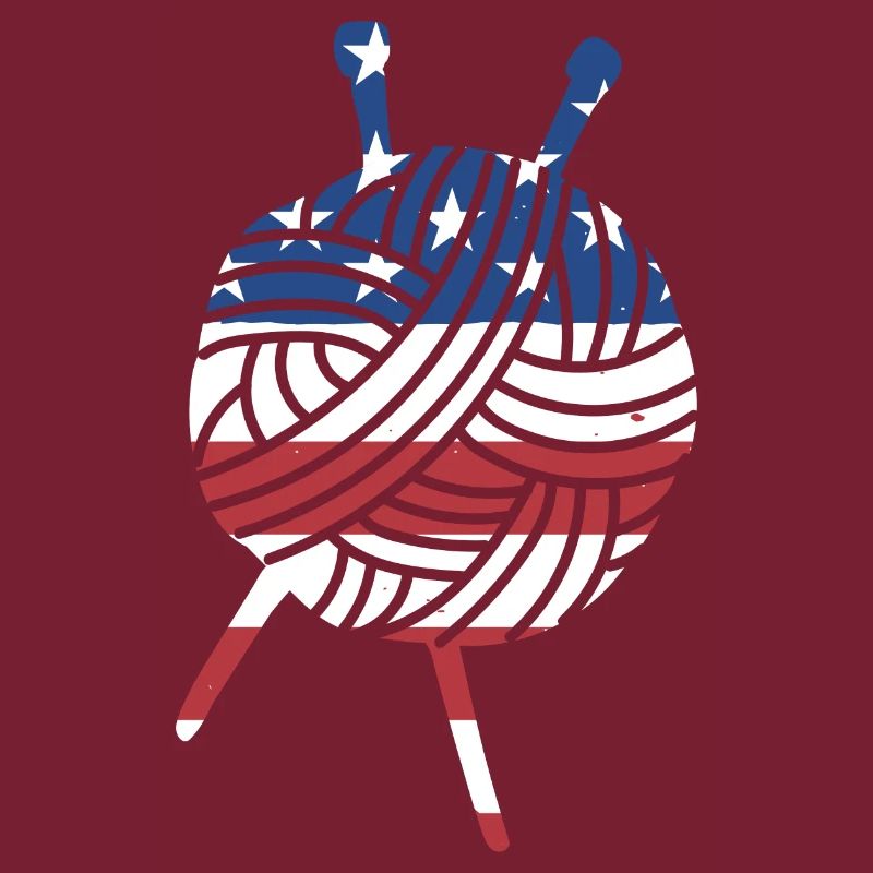 Knitter Us Flag Knitting