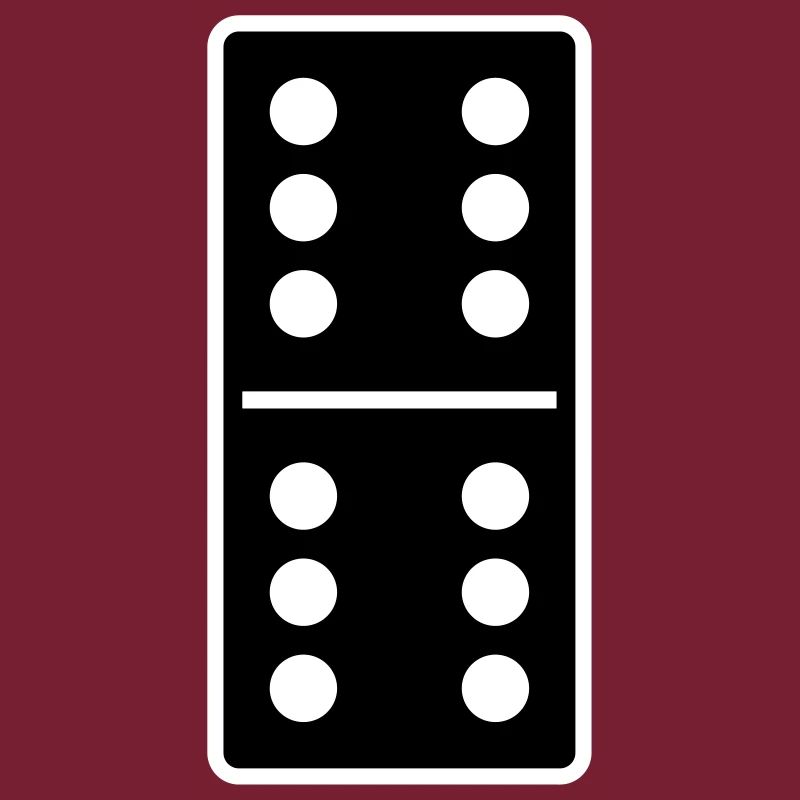DOMINO STONE 6: 6 - VARIABLE COLOR - VECTOR DESIGN!