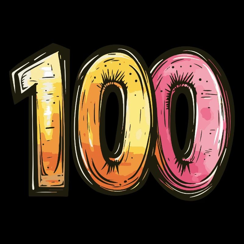 100 Zahl Comic