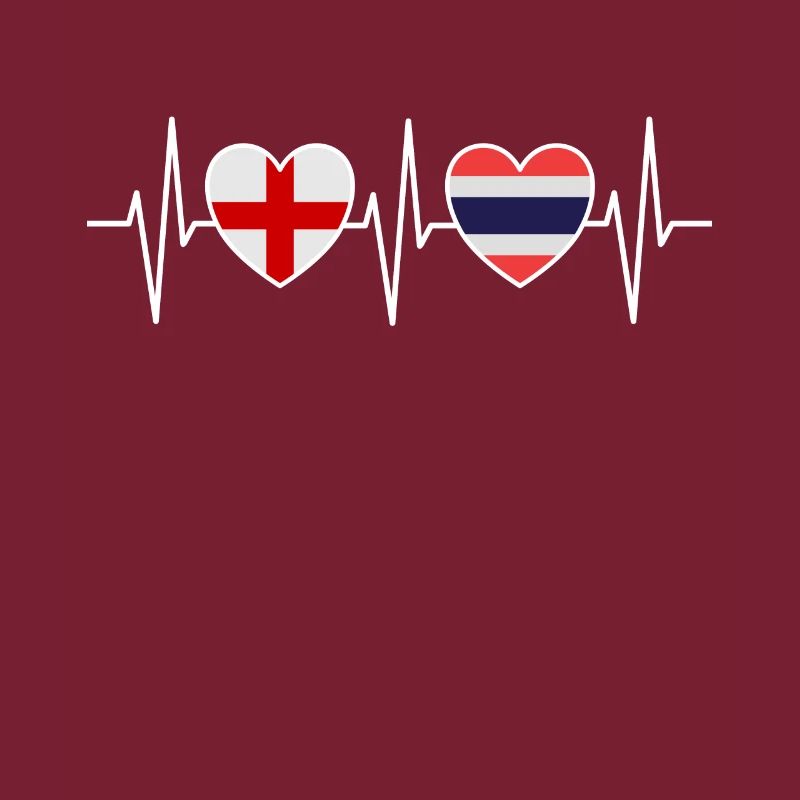 Drapeaux du drapeau thaïlandais de l’Angleterre et de la Thaïlande