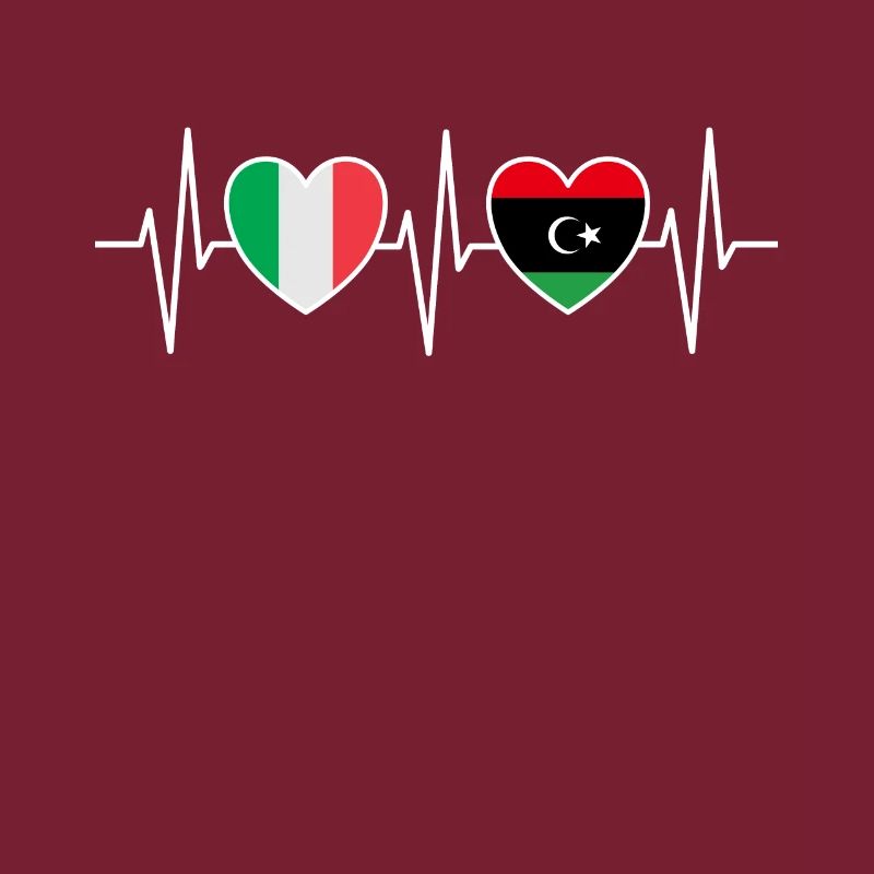 Italie et Libye Drapeau libyen Drapeaux