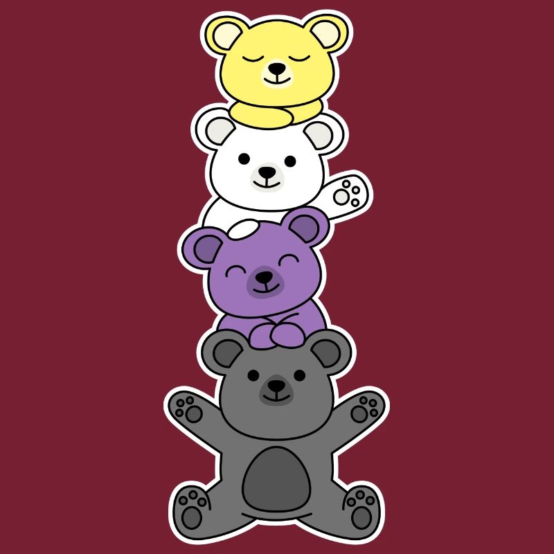 Non-binary flagbear design for proud enbys