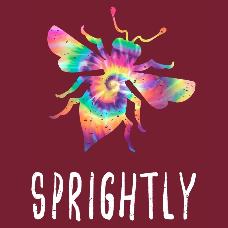 Tie Dye Bee Sprightly Biene Be Sprightly