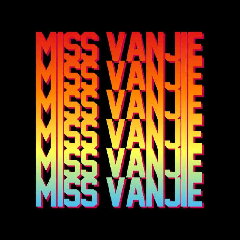 Fräulein Vanjie! Meme Regenbogenfarbe Text