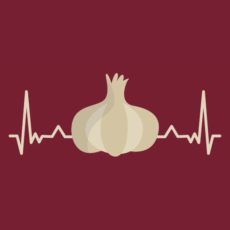 Knoblauch Liebe Herzschlag Valentinstag Spruch