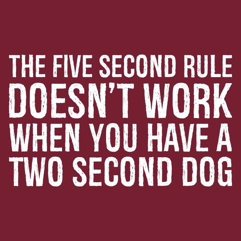 the five second rule doesn't work when you have