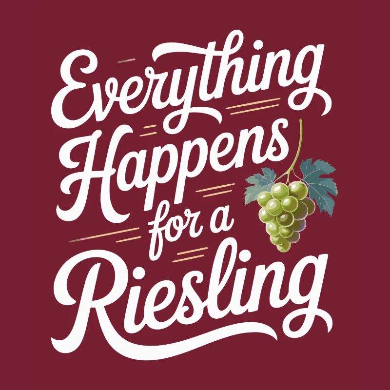 Wine Wine Drinker Everything Happens For A Riesling