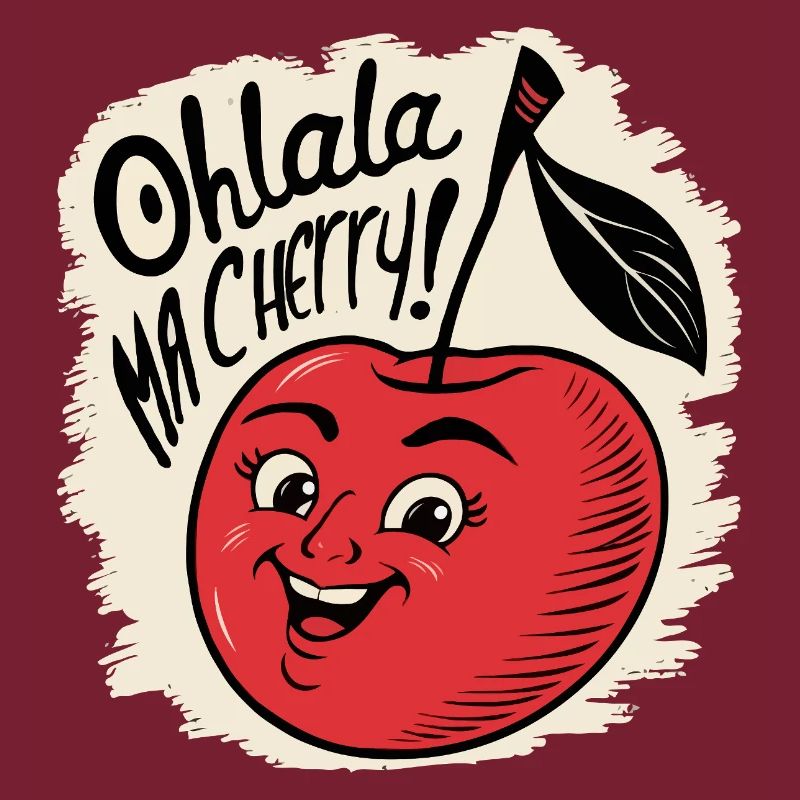 Ohlala Ma Kirsche Geschenkidee Süßes Mädchen