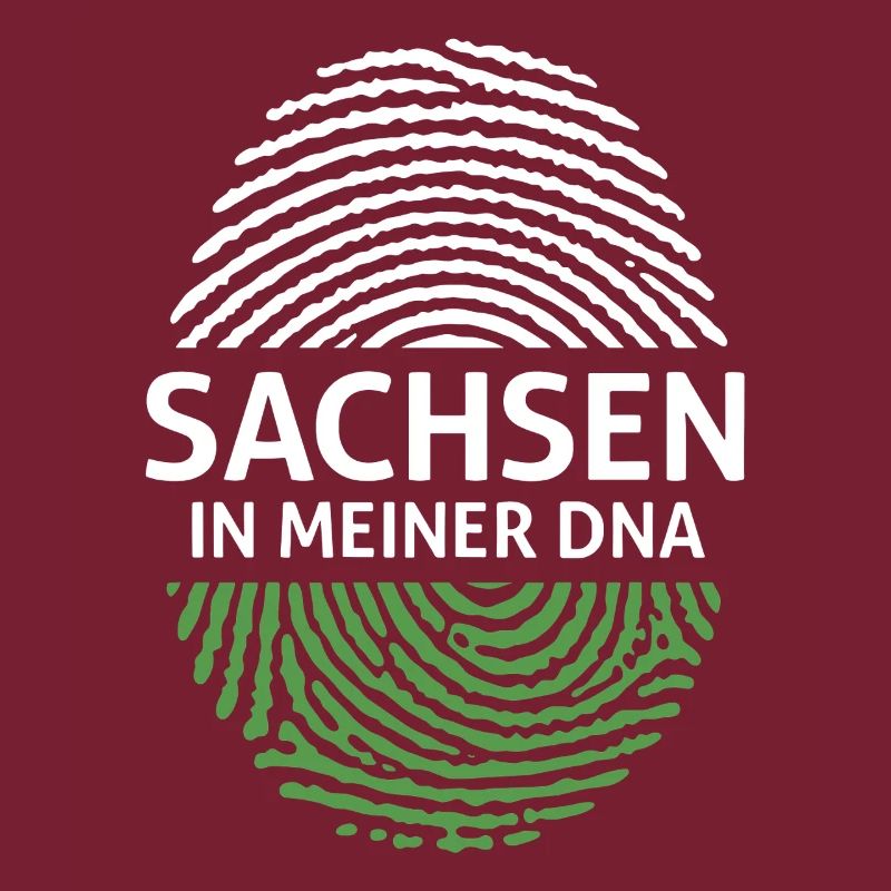 La Saxe dans mon empreinte de drapeau ADN