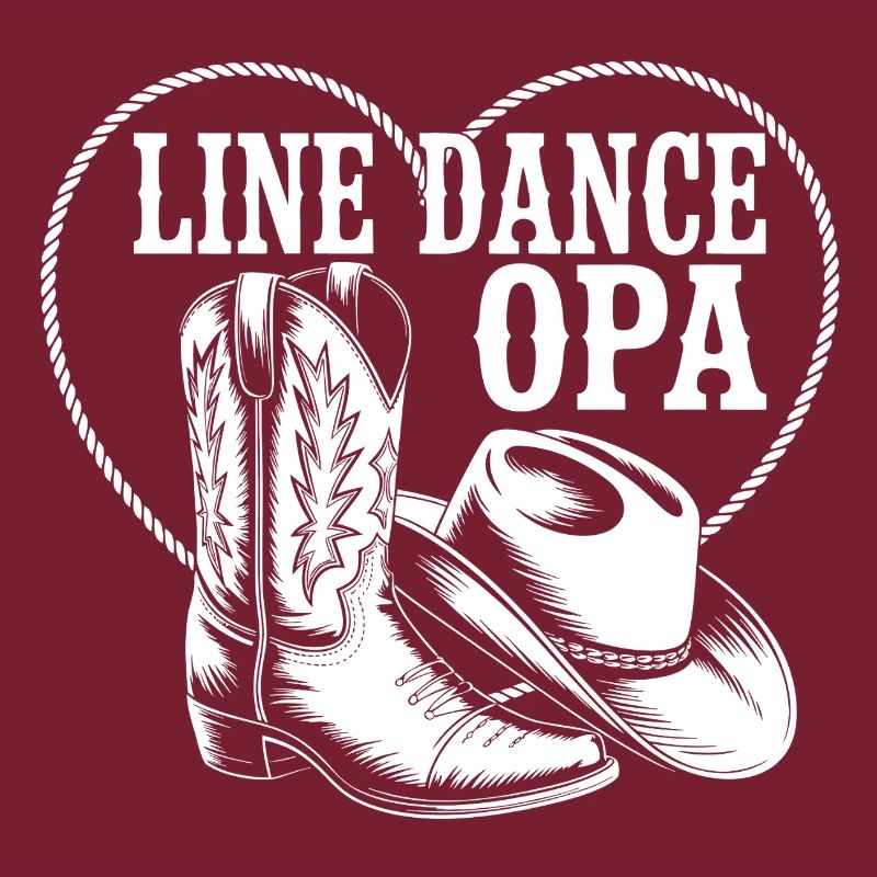 Line Dance Opa Herz Boot