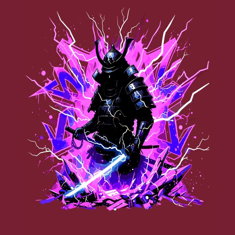 Cyber Samurai – Synthwave Katana Spirit
