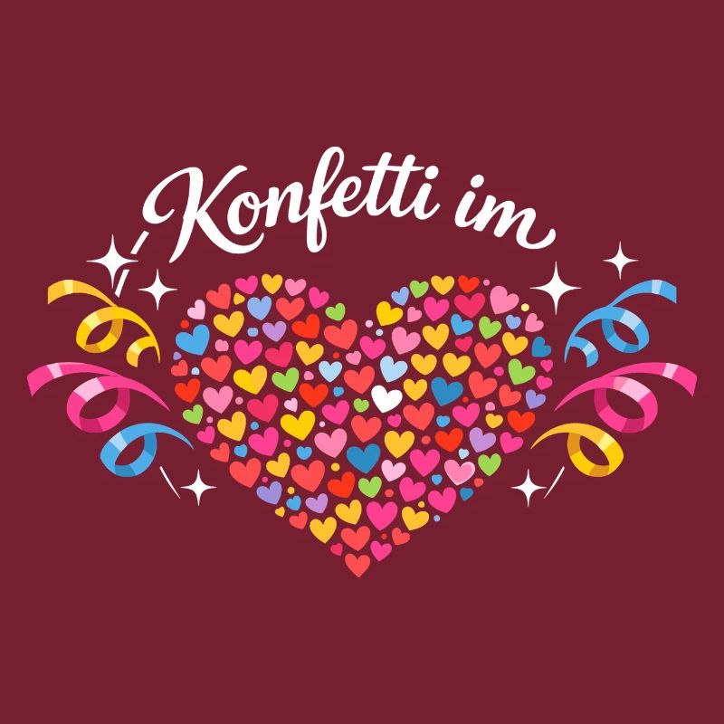 Konfetti Herz Geburtstag Geschenkidee