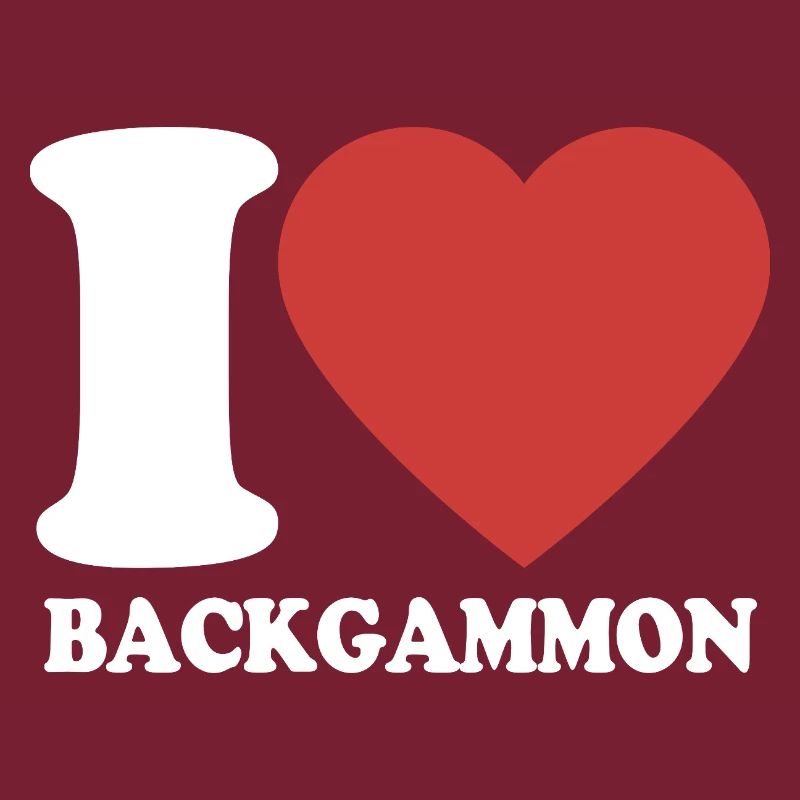 I love Backgammon | Brettspiel | Geschenk